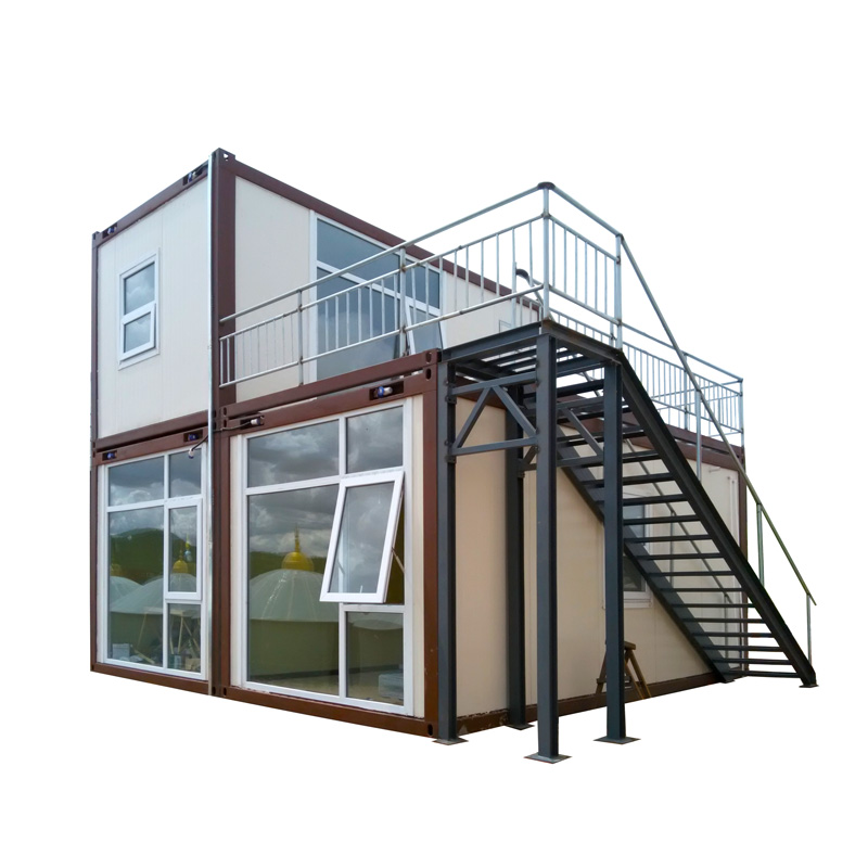 Flat Modern Container House-iC